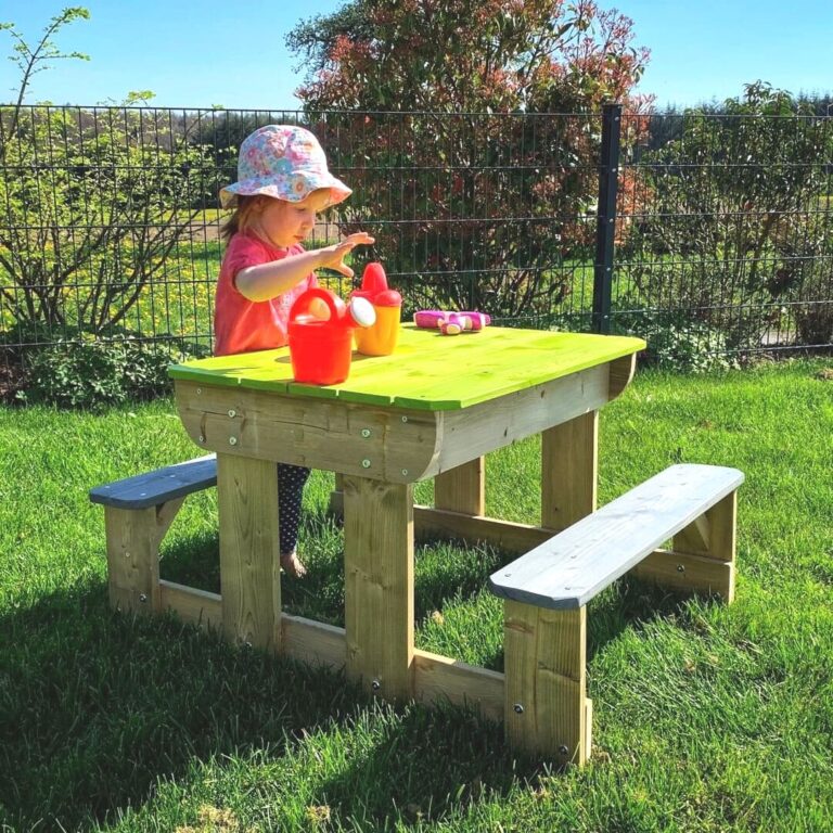 Kids Picnic Bench Sand & Water Table Hennessy Outdoors