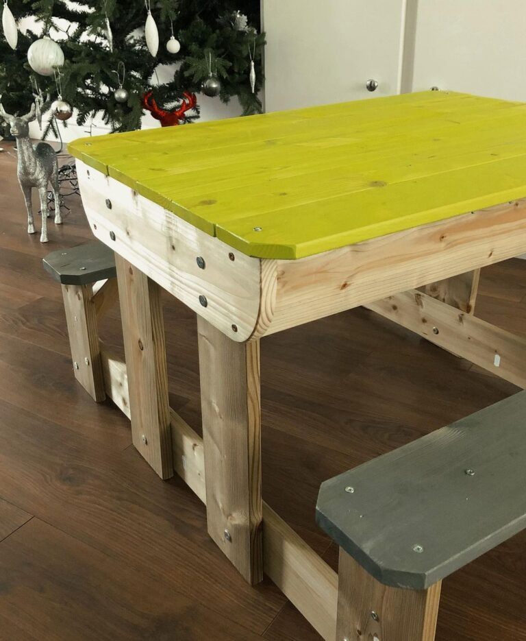 Kids Picnic Bench Sand & Water Table Hennessy Outdoors