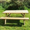 Wooden Picnic Table 1.4m
