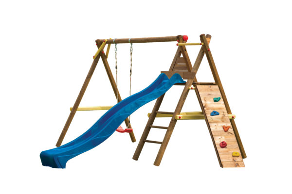 Bosse Wooden Play Unit Swing Slide