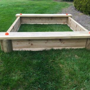 Kids Wooden Sandbox with Cover