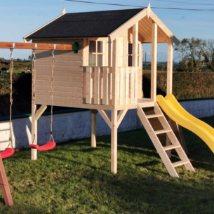 Toby Playhouse with Swing, Slide and Climbing Wall