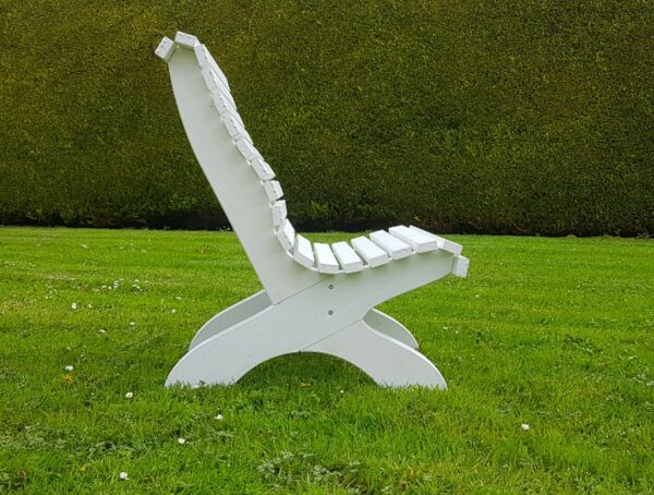 Amber Curved Garden Chair Side View