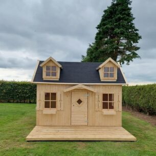 Manor Kids Wooden Playhouse with Patio
