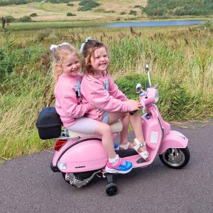 Kids Pink Ride On Vespa