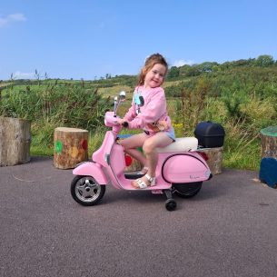 Kids Pink Ride On Vespa