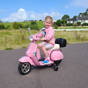 Kids Pink Ride On Vespa