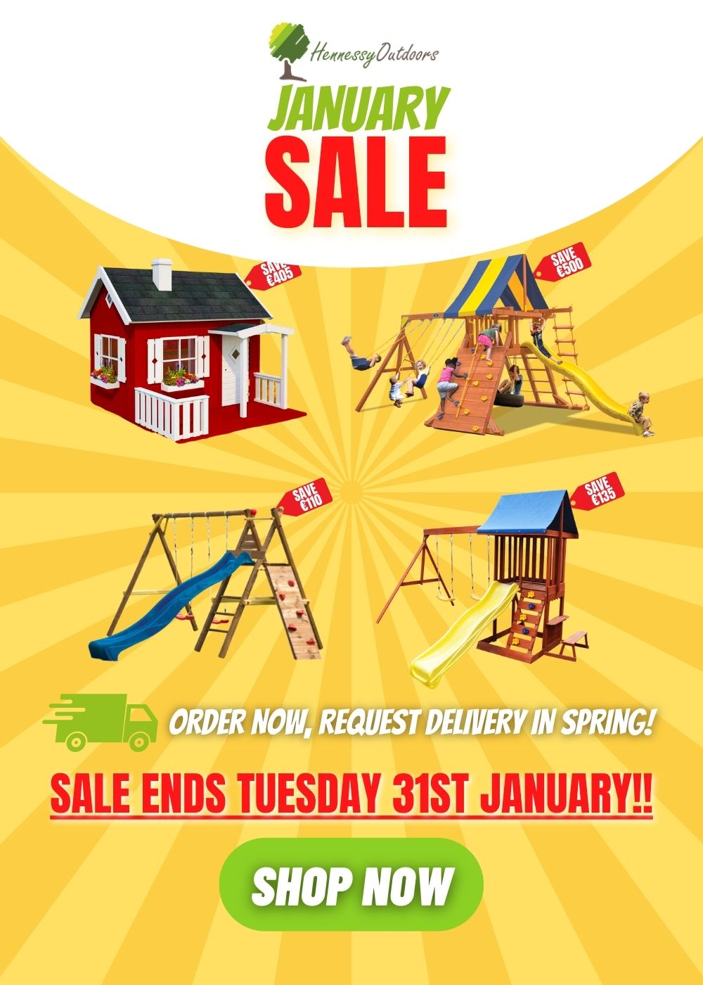 Hennessy Outdoors January Sale Banner