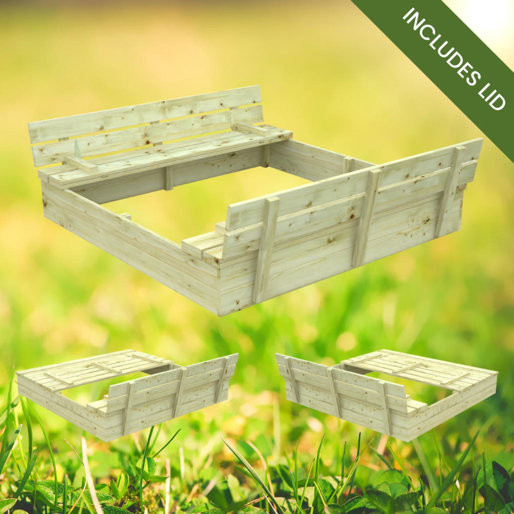 Sunshine Wooden Sandbox With Cover Hennessy Outdoors sunshine-wooden-sandbox-with-cover-hennessy-outdoors