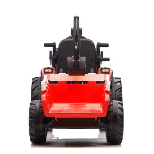 Kids Ride On Red 12 V Tractor and Trailer (2)