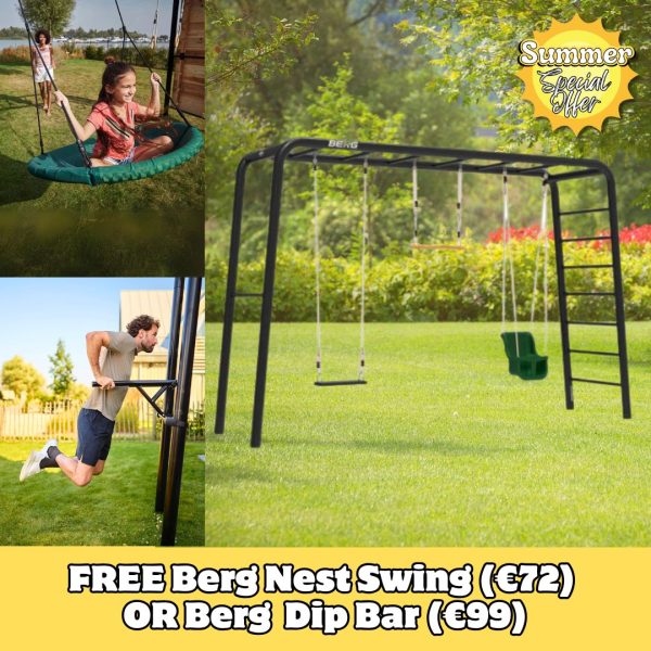Berg PlayBase Climbing Frame Large LT (Baby Seat + Rubber Seat + Trapeze)