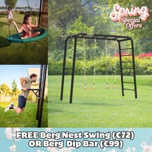 Berg PlayBase Climbing Frame Medium TL (Wooden Seat + Wooden Seat)