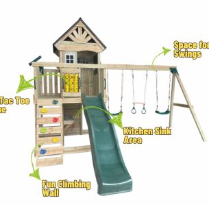 Jungle Tower and swing set