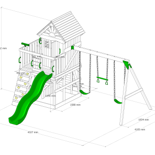 Jungle Tower Swing Set