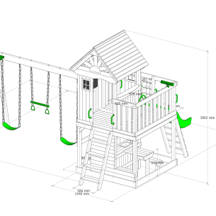 Jungle Tower Swing Set