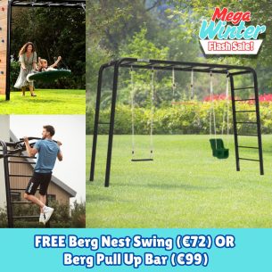 Berg PlayBase Climbing Frame Large LT (Baby Seat + Rubber Seat + Trapeze)