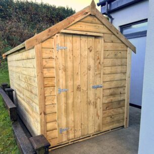 Front view of the 10ft x 6ft Timber Garden Shed