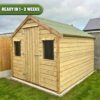 10ft x 8ft Timber Garden Shed