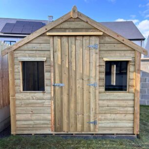 Front view of the 10ft x 8ft Timber Garden Shed