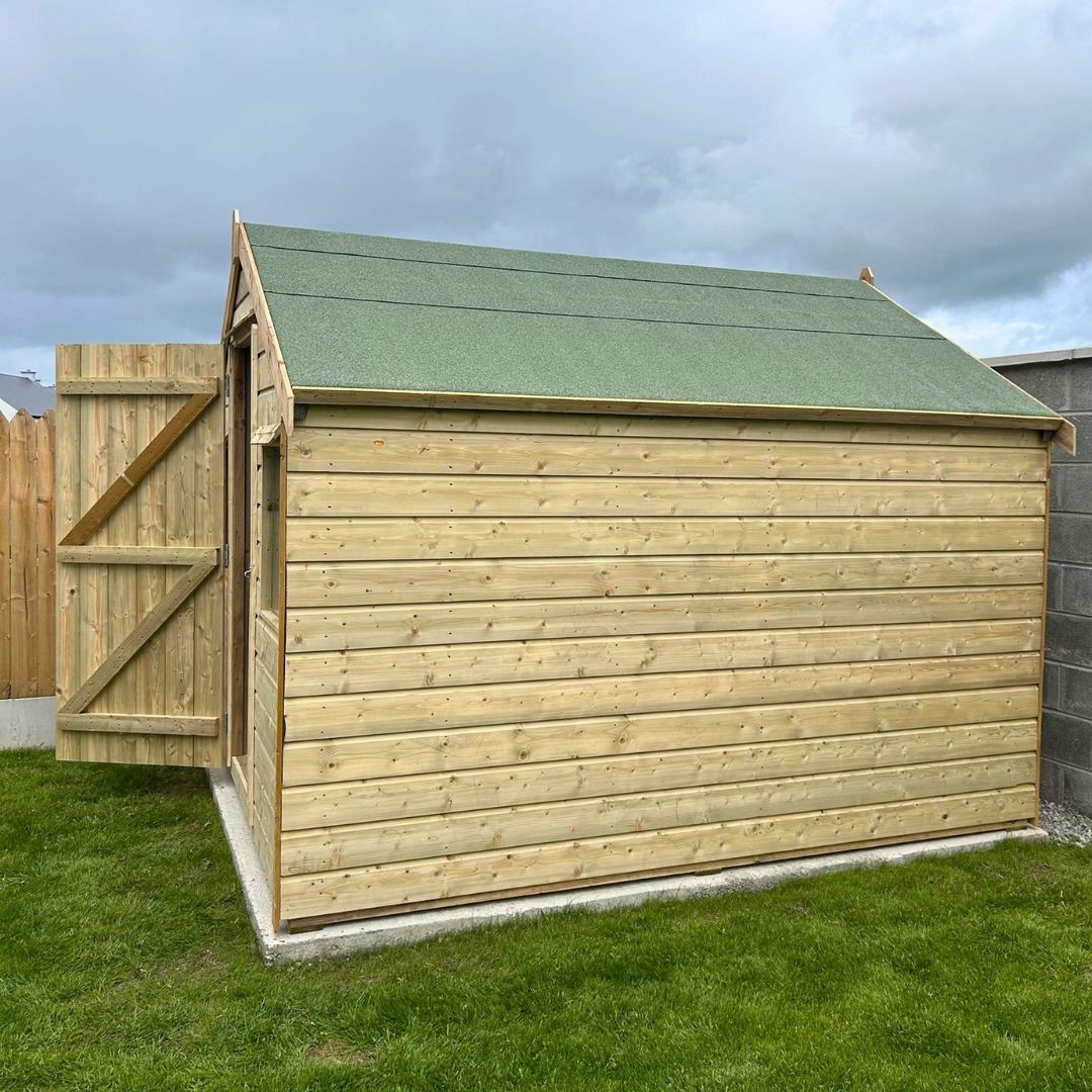 side view of the 10ft x 8ft Timber Garden Shed