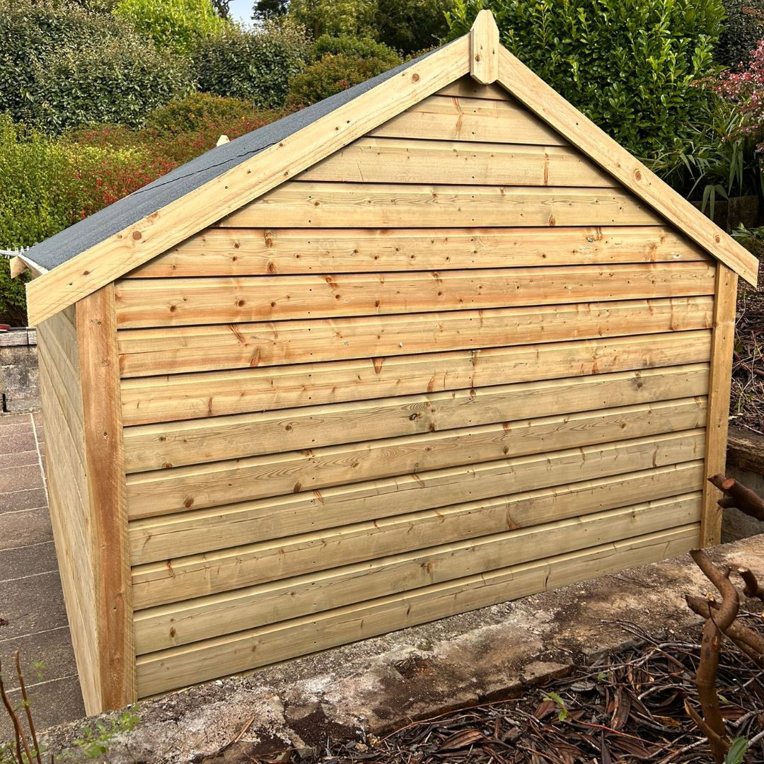 Rear view of the 10ft x 8ft Timber Garden Shed