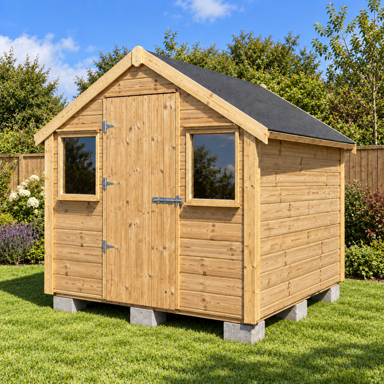 8ft x 8ft Timber Garden Shed