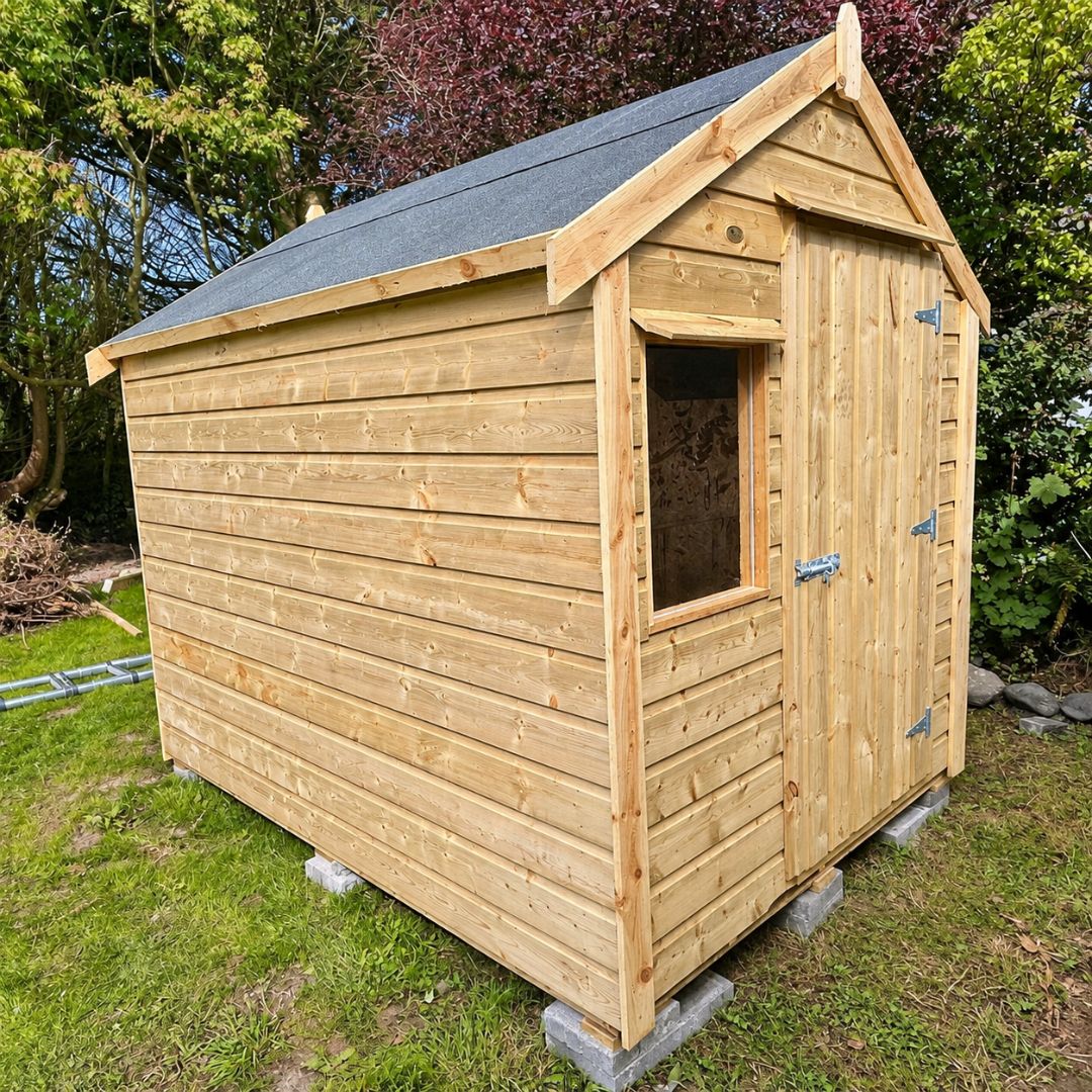 8ft x 6ft Timber Garden Shed
