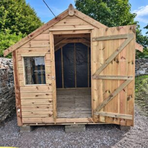 8ft x 8ft Timber Garden Shed (2)