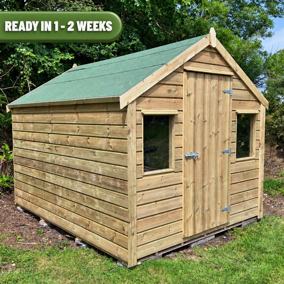 8ft x 8ft Timber Garden Shed