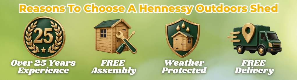 Hennessy Outdoors Garden Shed